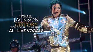 Michael Jackson  History Tour Live Munich 1997 AI  Live Vocals  Creatib [upl. by Aciraa]