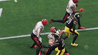 PlayStation 4  Bengals vs Steelers  Gameplay Madden 23 [upl. by Fransis]