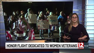 Female veterans receive a warm welcome home to the Twin Tiers after Honor Flight [upl. by Muhcan]