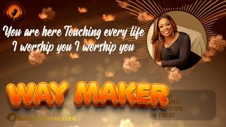 Sinach – Way Maker Karaoke Instrumental  Lyrics With Backing Vocals [upl. by Stuart603]