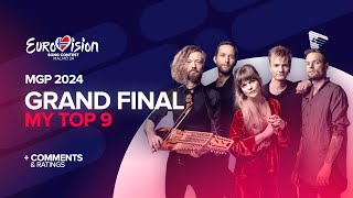 🇳🇴 Melodi Grand Prix 2024  Grand Final  My Top 9  Comments amp Ratings Eurovision 2024 [upl. by Marwin493]