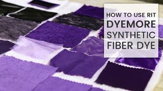 How to Dye Fabric Rit DyeMore Synthetic Dye [upl. by Ahsiet]