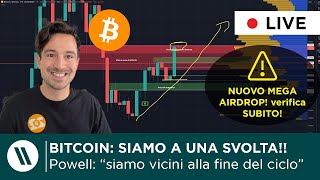 BITCOIN SIAMO A UN PUNTO DI SVOLTA  SOLANA PERCHÈ QUESTO PUMP  ATTENZIONE NUOVO MEGA AIRDROP [upl. by Wall]