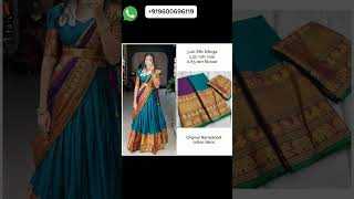 SILK COTTON TRADITIONAL HALF SAREESonlineshopping [upl. by Finley]