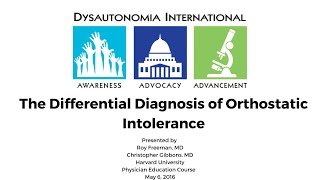 The Differential Diagnosis of Orthostatic Intolerance [upl. by Lizned]