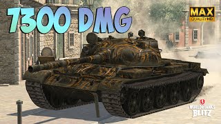 Stalin Guided T62A with 7300 DAMAGE ⭕️ Ace Badge ⭕️ WoT Blitz Gameplay [upl. by Airun]