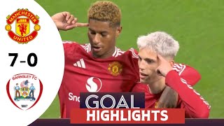 Manchester United vs Barnsley 70  highlights  EFL cup [upl. by Zitah]