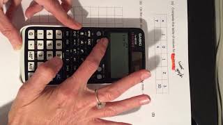 Drawing a linear using the table function on Classwiz calculator [upl. by Fredrick]