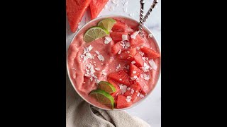 Watermelon Smoothie Bowl  Easy and Delicious Breakfast [upl. by Sapphira707]