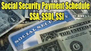 Social Security Payment Schedule for March 2024SSA SSDI SSI [upl. by Aurore155]