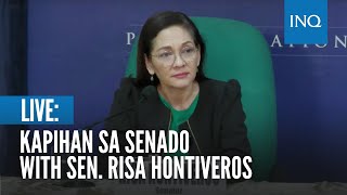 LIVE Kapihan sa Senado with Senator Risa Hontiveros  August 21 [upl. by Tearle]