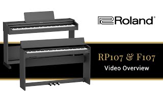 Introducing the Roland RP107 and F107 Digital Pianos [upl. by Jarib]