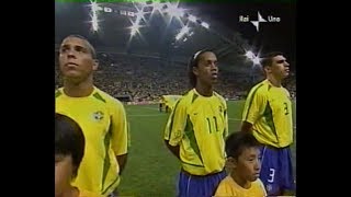 Mondiali 2002 BrasileBelgio inno nazionale Brasile  Brazil national anthem [upl. by Aicatsal]