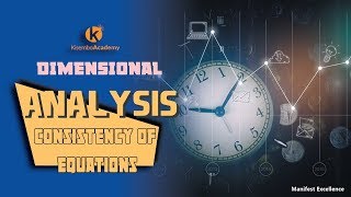 Checking the dimensional consistency of equations  dimensional analysis kisembo academy [upl. by Ecirad]