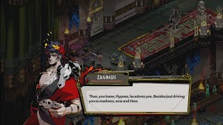 Zagreus tells Thanatos Hypnos adores him and Than thanks Zag for being patient with him  Hades [upl. by Honig]