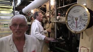 Ship Engine Room  Triple Expansion Engines Onboard Steam Ship Shieldhall [upl. by Akapol165]