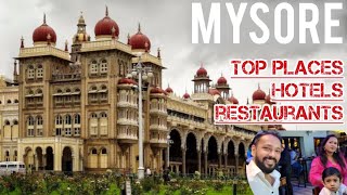 Mysore Road trip  Top places in Mysore  best hotels to stay in Mysore  Famous eateries in Mysuru [upl. by Alyacim]