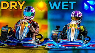 Slicks VS RAIN in Karting [upl. by Ahgiel]