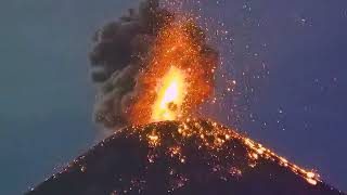 Fuego Volcanos Spectacular Nighttime Explosions long version Sept 17 2024 Guatemala [upl. by Snehpets203]