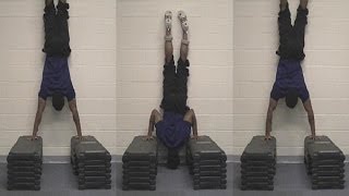 How to Do Handstand Pushups for Bigger Shoulders [upl. by Huebner8]