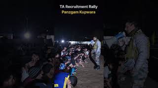 🔥 TA Army Recruitment Rally at Panzgam Kupwara 🇮🇳 motivationalvideo shorts attitude 💪 [upl. by Yelha]