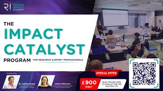 What to Expect at the Impact Catalyst Program  Research Impact Academy [upl. by Coletta]