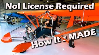 Aerolite 103 Ultralight  How its Made  Factory Tour  No License Required  Part 103 Legal [upl. by Dranik]