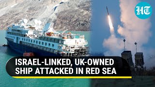 Rocket Attack On Israellinked Ship In Red Sea Area Amid War In Gaza Report  Watch [upl. by Loram]