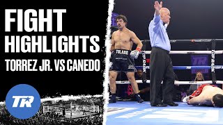 All the Angles of Richard Torrez Jr Scary Highlight Reel Knockout of Canedo  FIGHT HIGHLIGHTS [upl. by Nahtal711]