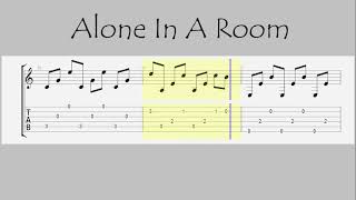 ASKING ALEXANDRIA  Alone In A Room  Guitar Easy TAB Tutorial [upl. by Ardie]