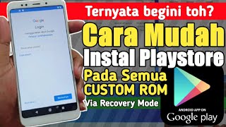 Cara instal Play Store Gapps pada custom rom via twrp sesuai kebutuhan [upl. by Ellehsyt]