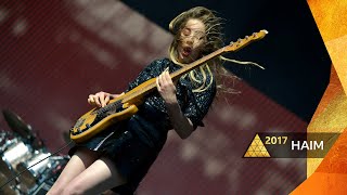 HAIM  Right Now Glastonbury 2017 [upl. by Einafets]