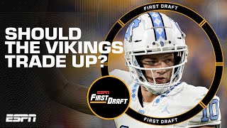 Vikings Draft Mel Kiper Jrs Expert Insights  First Draft [upl. by Elokkin813]