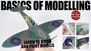 Model Making for Beginners  Learn the basics  148 SPITFIRE MK1  AIRFIXHUMBROL  Brush Painting [upl. by Schlosser133]