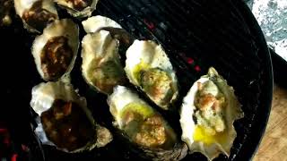 Smoked oysters Kilpatrick on the Weber [upl. by Gayel]