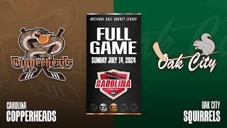 NBHL Carolina Tier 23 Oak City Squirrels vs Carolina Copperheads Full Game 07142024 [upl. by Nered]