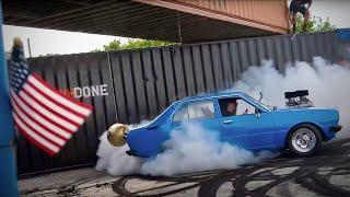 LYNCHY launches BURNOUT MASTERS by POWERCRUISE USA at WESTEN CHAMPLINs Kansas compound [upl. by Ttevi]