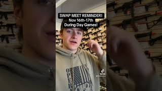 SWAP MEET REMINDER Nov 16th17th During Day Games airsoft swapmeet psa [upl. by Atnad]