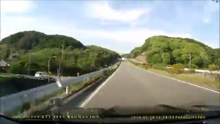 鳥栖筑紫野道路 かささぎロード 車載映像（4倍速） [upl. by Lynett]