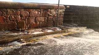 Arbroath High Tide amp Storm Surge 03012014 [upl. by Riley631]