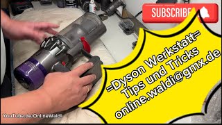 Dyson Werkstatt Saugbehälter öffnen oder abnehmen Dyson V10 V11 [upl. by Tdnarb]