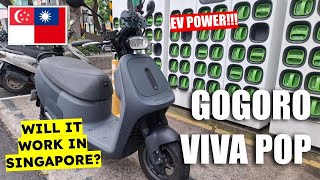 Gogoro Viva Mix  Pop Test Ride  Will EV Scooter Work In Singapore [upl. by Retsevlis515]