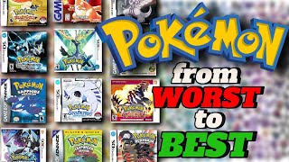 Ranking Every Pokemon Game From WORST to BEST [upl. by Lucita]