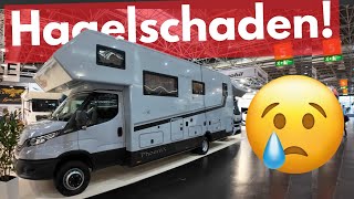 70000 € DAS SCHÖNE WOHNMOBIL 2025  Phoenix Alkoven Hagelschaden muss weg auf dem Caravan Salon [upl. by Simone290]