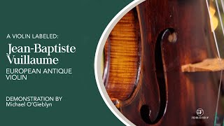 Antique Violin Labeled JeanBaptiste Vuillaume [upl. by Petta891]