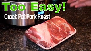 How to make Tender Pork Roast in the Crock Pot Boston Butt [upl. by Sebbie857]