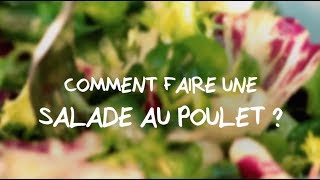 Comment faire une salade au poulet [upl. by Erihppas974]