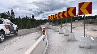 370 RÅNEÄLVSBRON Den nya temporära bron och den rivna bron över Råneälven i Nattavaara Full film [upl. by Phillipp407]