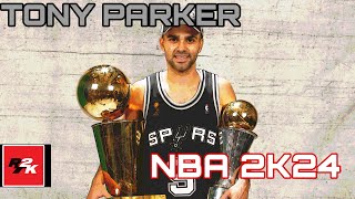 NBA 2K24  ‘09 Tony Parker  Jumpshot Fix  Badges  Attributes [upl. by Justus]