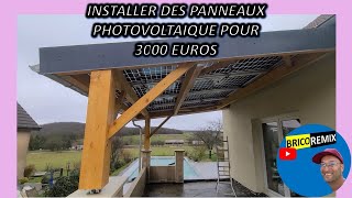 Installer ces panneaux solaire bi face tout seul EP2Montage panneau photovoltaïque pour 3000 euros [upl. by Kerrin138]